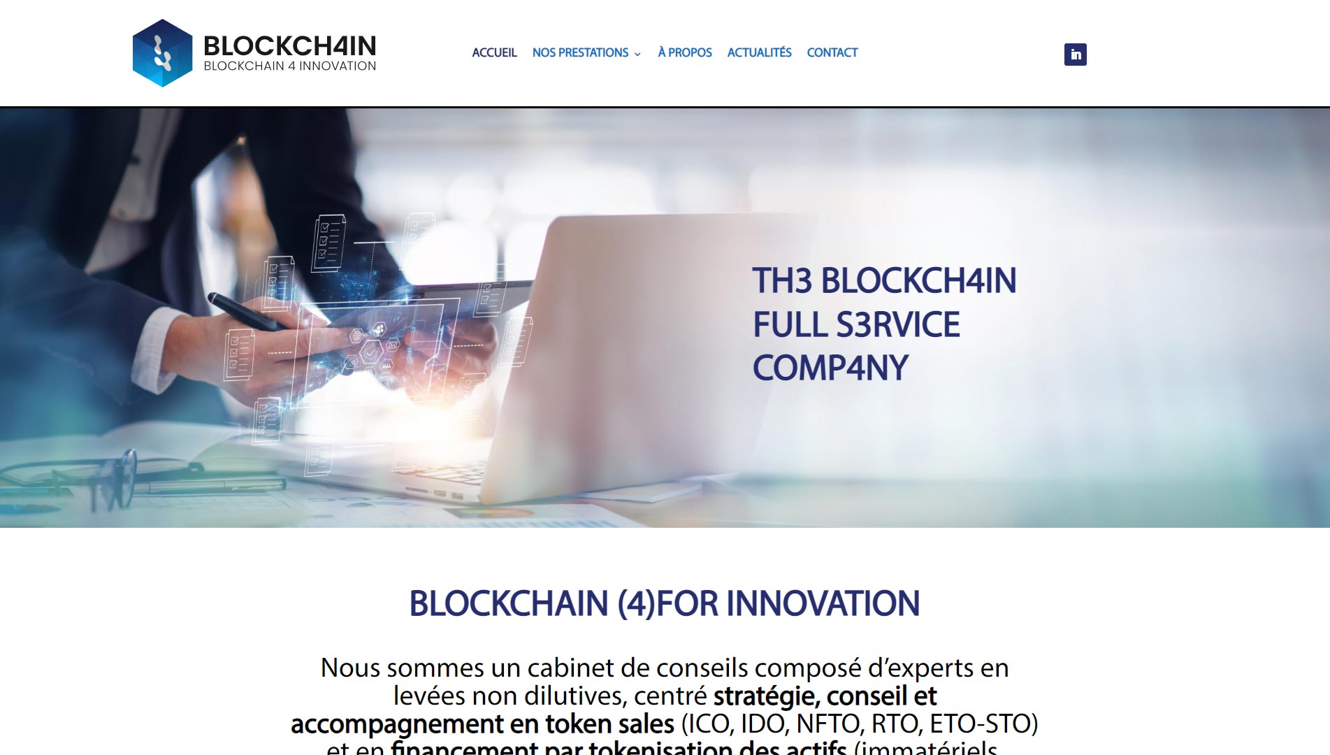 homepage Blockch4in