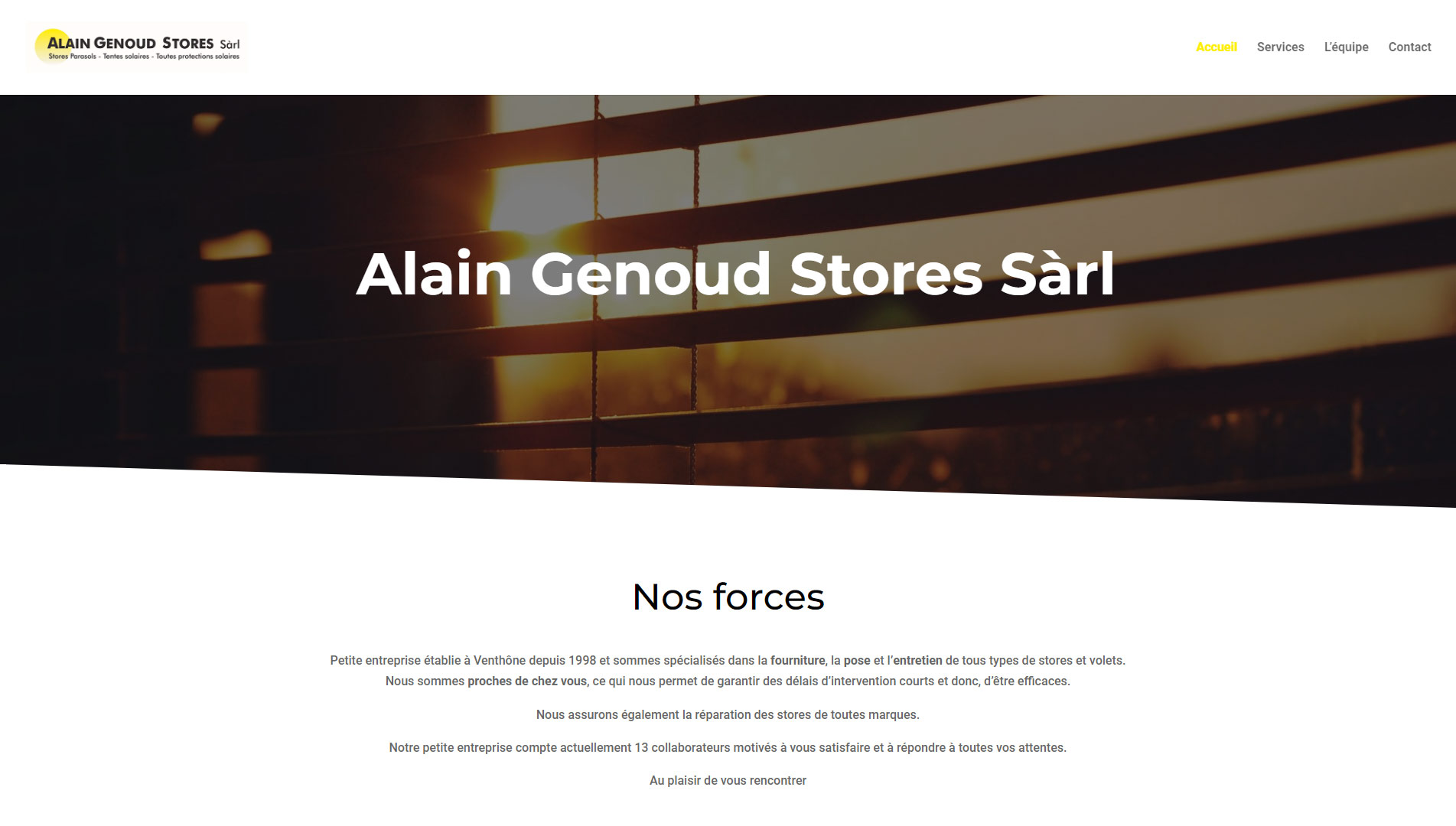 Homepage Genoud Stores