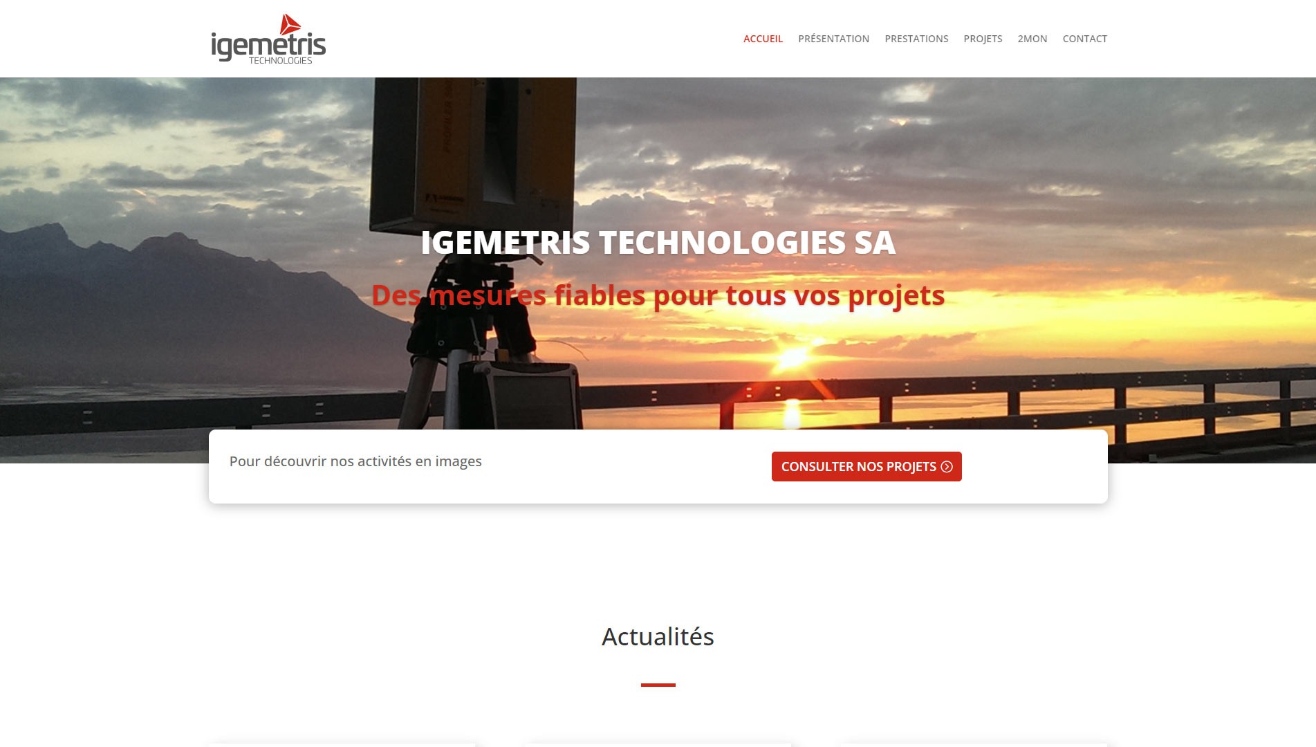 Homepage Igemetris